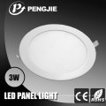 Nuevo diseño 3W Slim Panel LED Light con CE